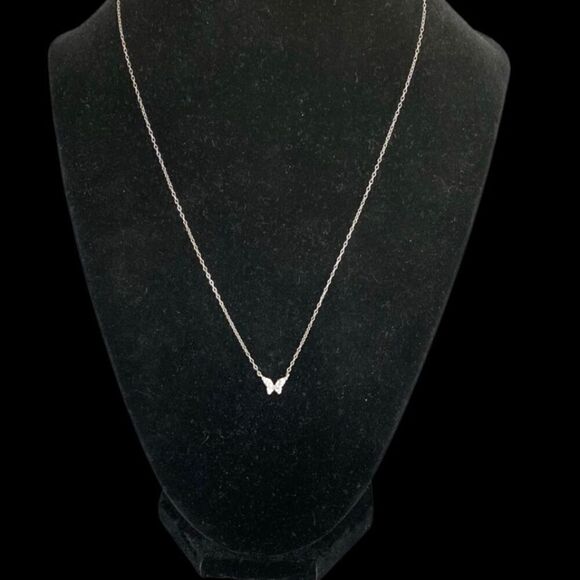 NT# Adorable Sterling 925 Silver & Cz Butterfly - Picture 4 of 8